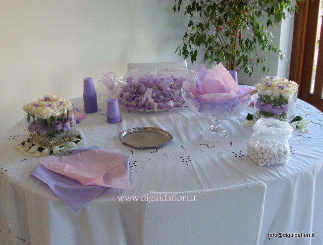 composizione floreale a casa della sposa