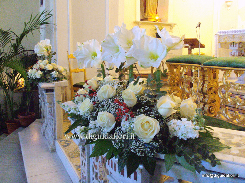 Addobbo Floreale Matrimonio Chiesa San Luigi Gonzaga Fiorista Roberto Di Guida