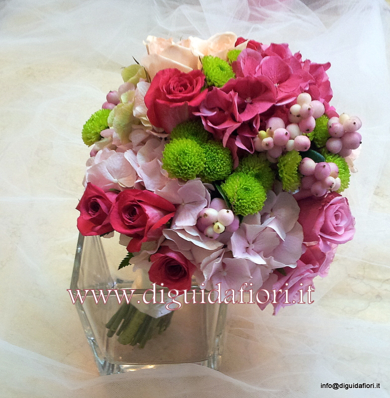 Bouquet da sposa fucsia – matrimonio Napoli