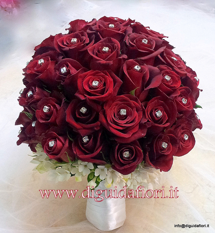 Bouquet da sposa con rose rosse – Sposa Napoli