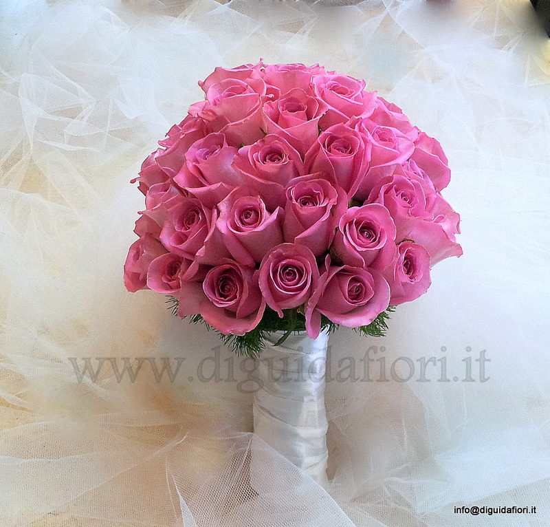 Bouquet da sposa con rose aqua – Matrimonio Napoli