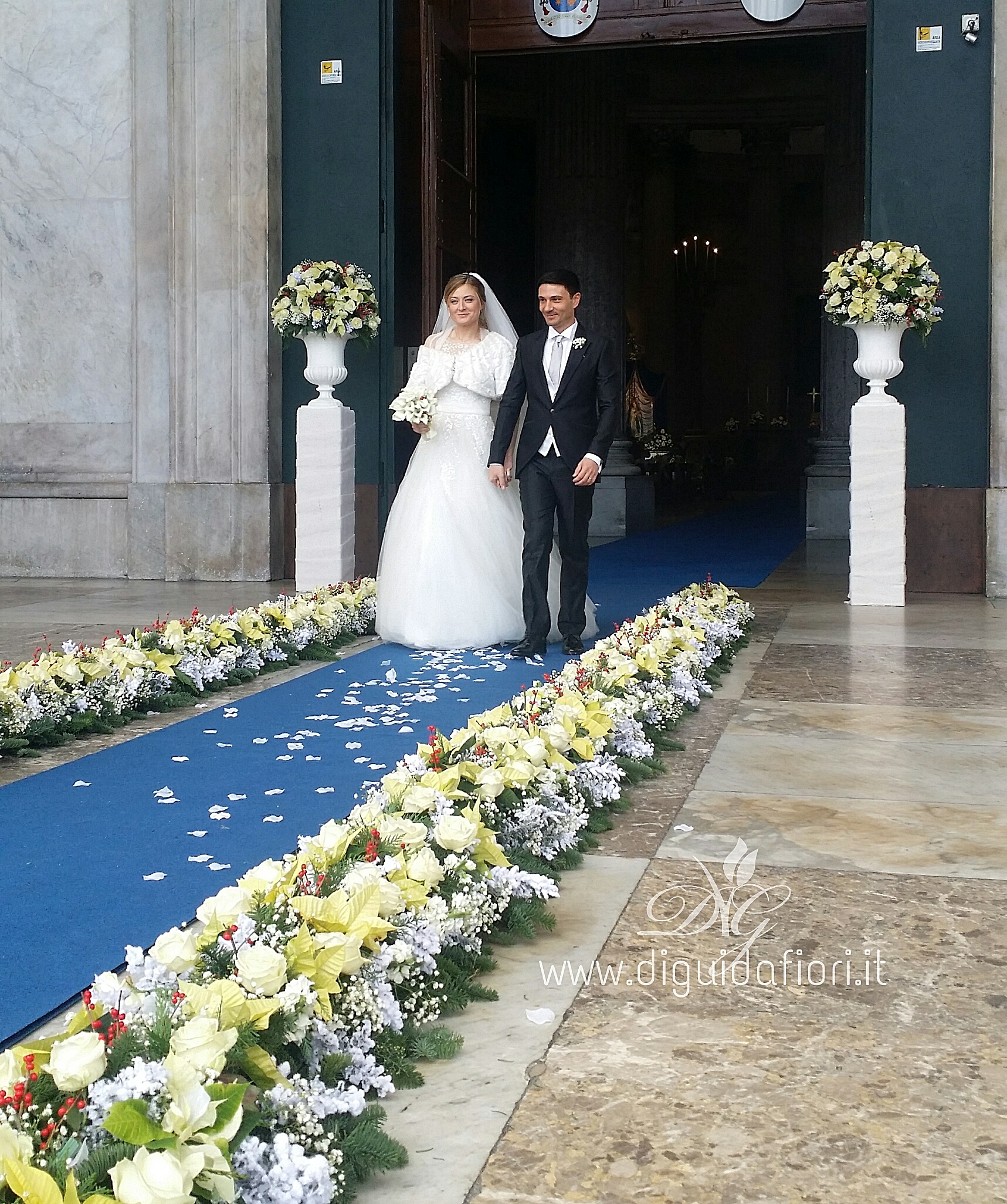 Addobbo floreale per matrimonio – Chiesa San Francesco di Paola Napoli