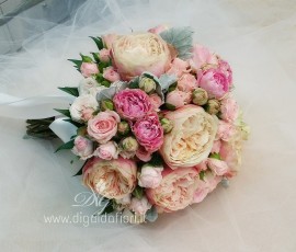 Bouquet da sposa con rose inglesi – bridal bouquet english roses Bouquet da sposa con rose inglesi – bridal bouquet english roses
