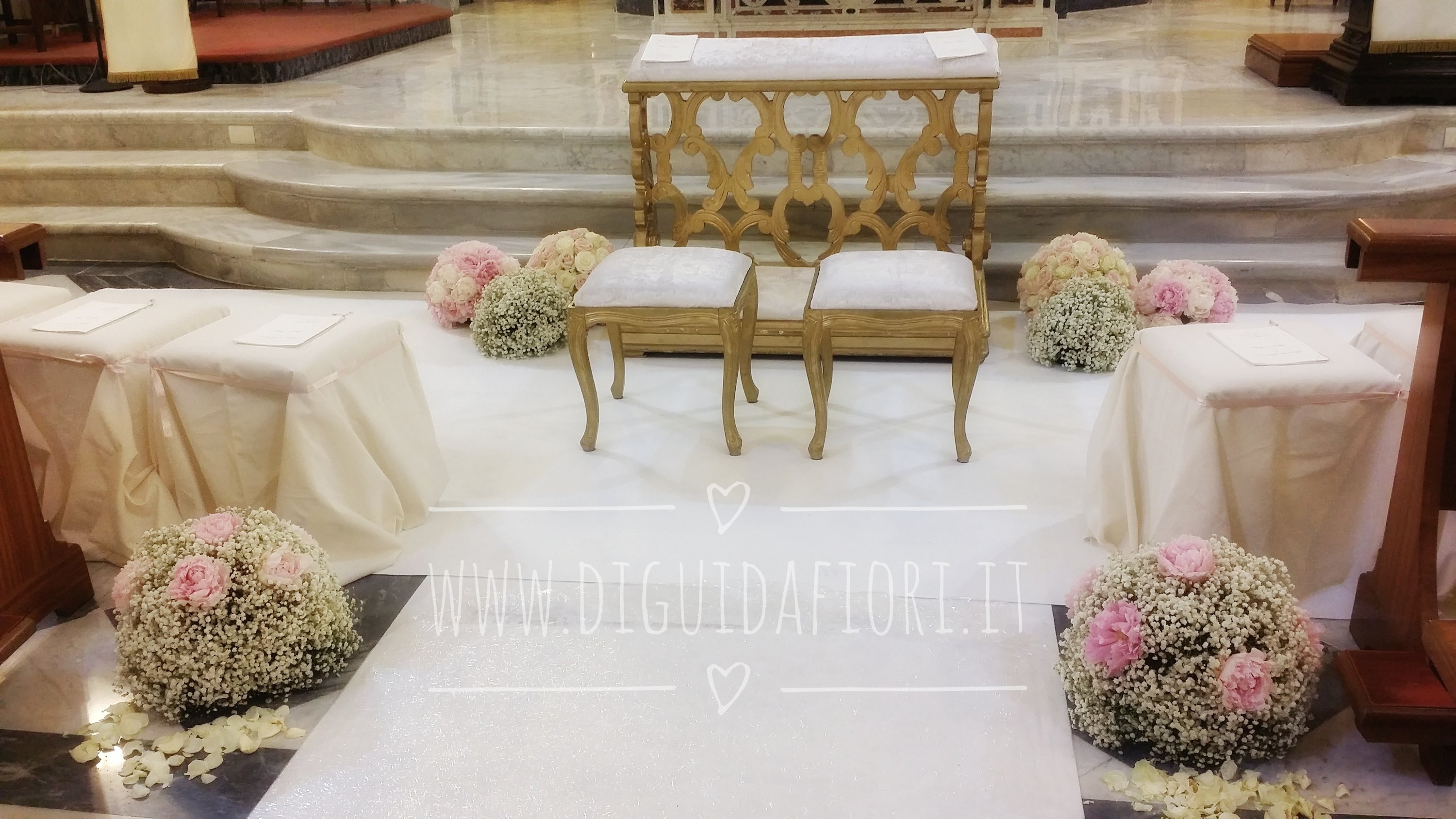 Addobbo floreale per matrimonio – Chiesa San Francesco a Sorrento