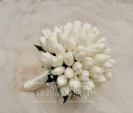 Bouquet da sposa con tulipani bianchi Bouquet da sposa con tulipani bianchi