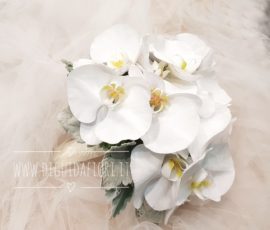 Bouquet da sposa con orchidee phalaenopsis bianche Bouquet da sposa con orchidee phalaenopsis bianche